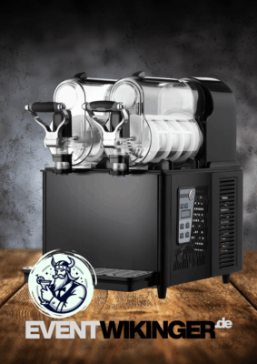 Moderne 2-Kammer Slush-Eis-Maschine für die gleichzeitige Herstellung von zwei verschiedenen Slush-Eis Sorten