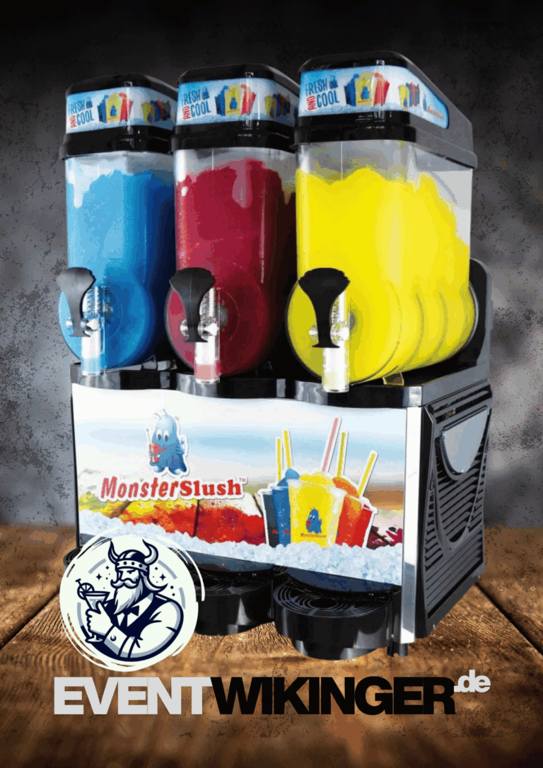 Speedymaxx 3 Express Slush-Eis Maschine mit drei großen Behältern für die gleichzeitige Herstellung verschiedener Sorten