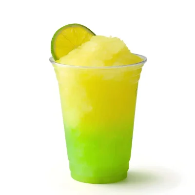 Monsterlush™ Lemon Slush-Sirup mit intensivem, veganem Zitronenaroma und hellgrüner Farbe