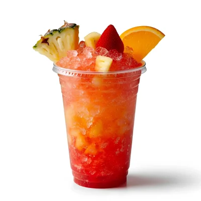 Monsterlush™ Phönix Slush-Sirup mit veganem, natürlichem Orangengeschmack und exotischer Waldfrucht-Note, roter Deckel