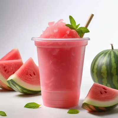 Monsterlush™ Waikiki Melon Slush-Sirup mit intensivem, veganem Wassermelonen-Aroma und rosaroter Farbe