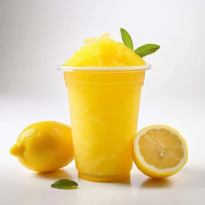 Monsterlush™ Zitrone Gelb Slush-Sirup mit intensivem, veganem Zitronengeschmack und leuchtend gelber Farbe