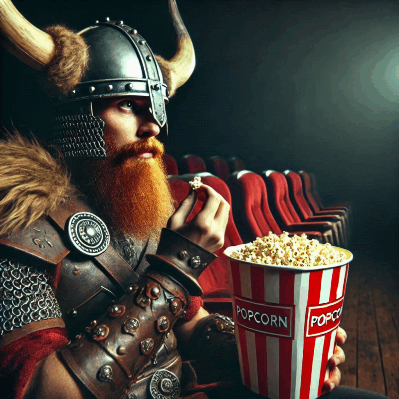 Frisch zubereitetes Popcorn aus einer Popcornmaschine auf einem Event