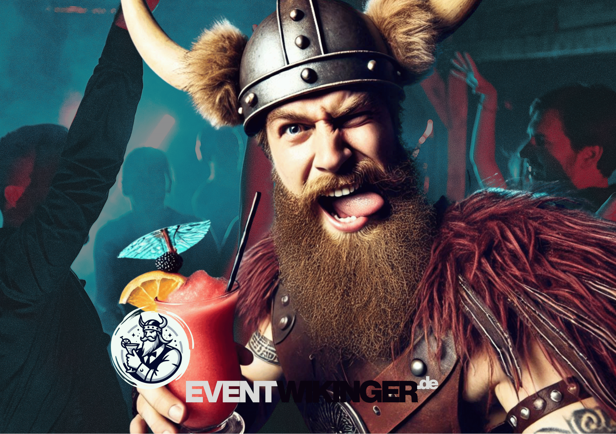 Wikinger DJ begeistert Gäste mit Beats auf Party und Event