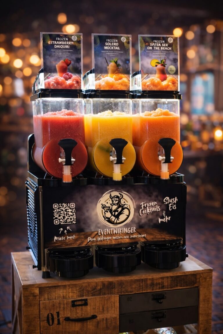 Frozen Drinks mieten in NRW mit Cocktails Mocktails Frozen Vino und Energy von Eventwikinger