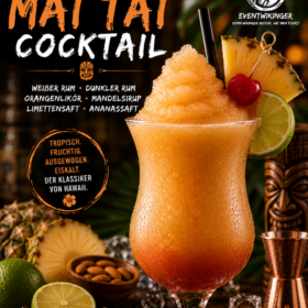 Frozen Mai Tai Cocktail in Slush Konsistenz