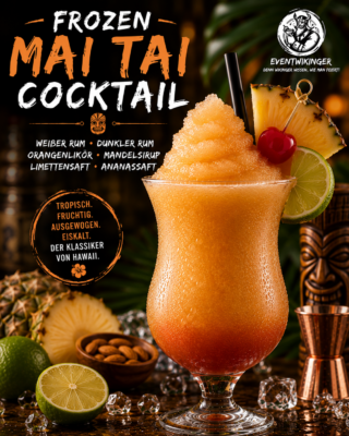 Frozen Mai Tai Cocktail in Slush Konsistenz