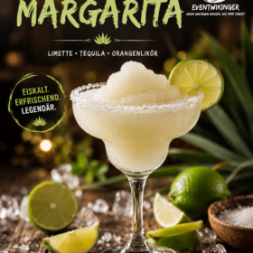 Frozen Margarita Cocktail in Slush Konsistenz