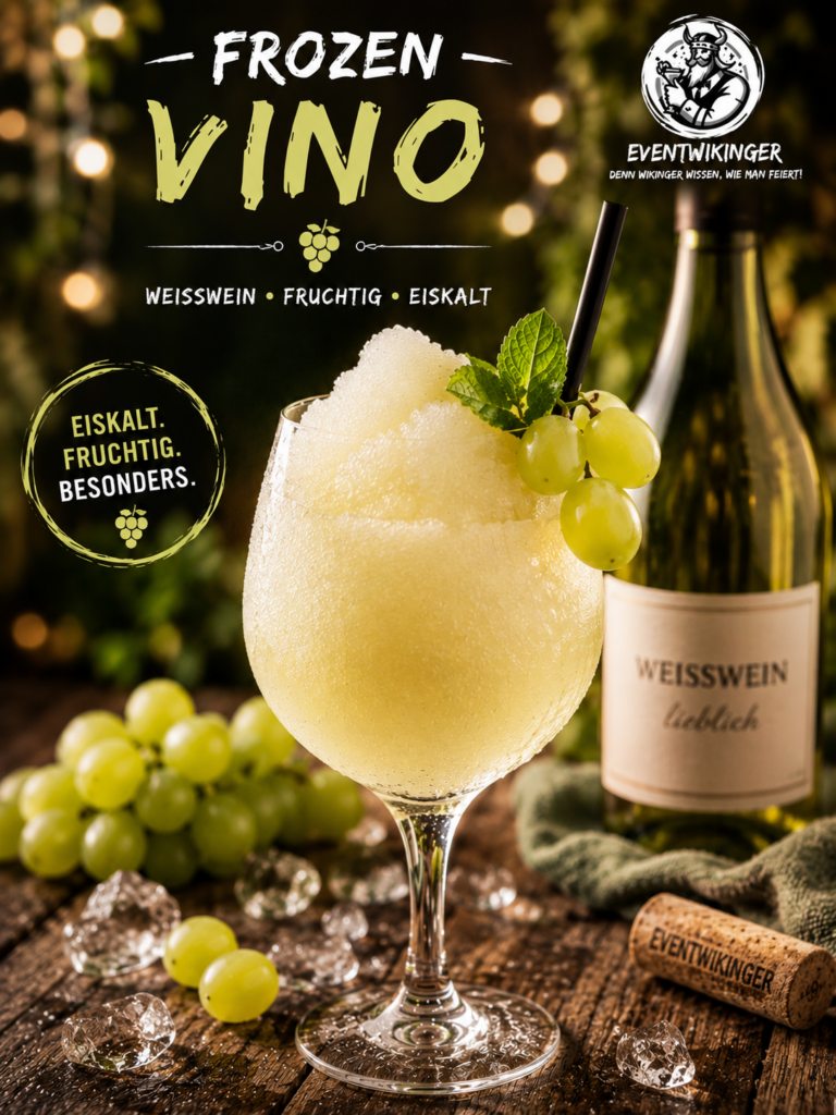 Frozen Vino Gefrorener Weißwein in Slush Konsistenz