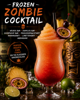 Frozen Zombie Cocktail in Slush Konsistenz