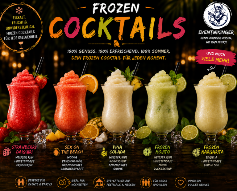 Frozen Slush Cocktails für die Slush Eis Maschine