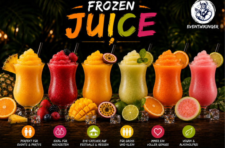 Frozen Juice gefrorener Saft in Slush Konsistenz für die Slush Eis Maschine