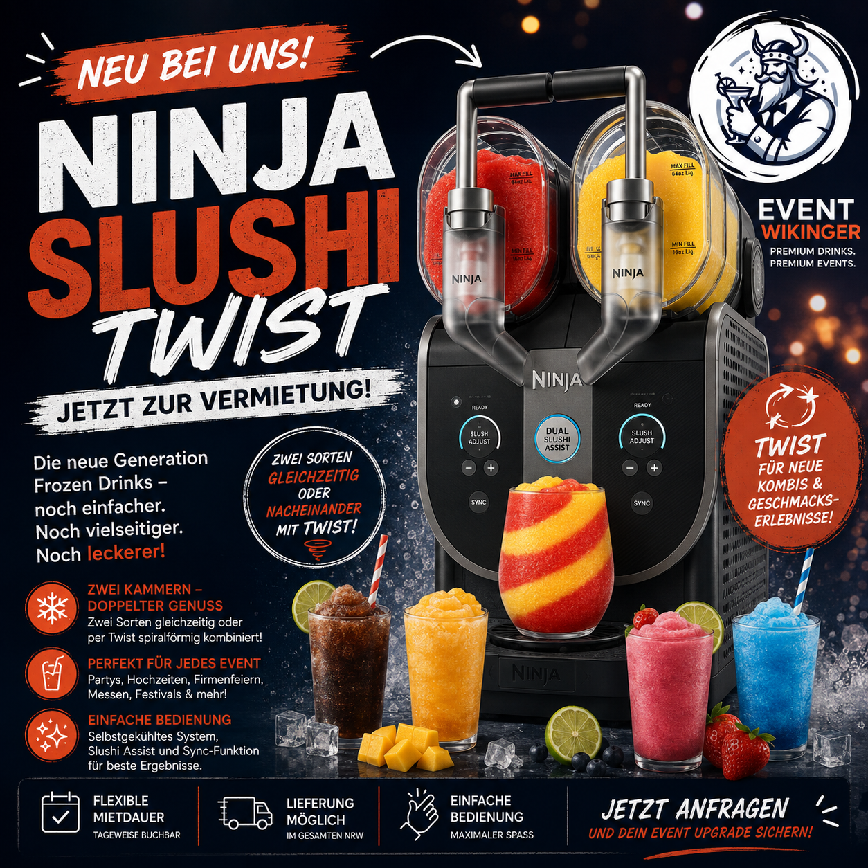 Ninja Slushi Twist Maschine ausleihen und mieten